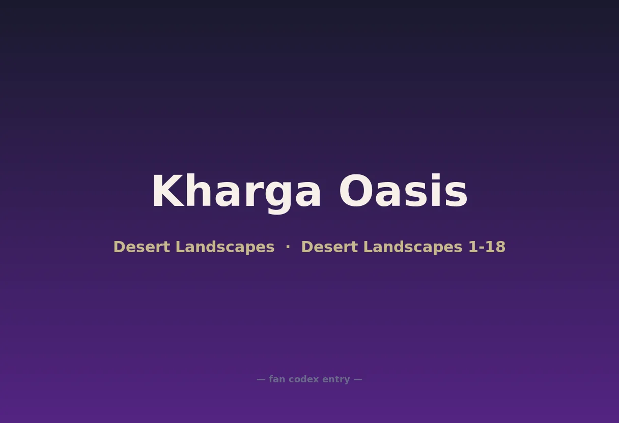 Kharga Oasis